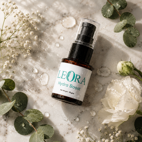 Leora Hydra Boost  Serum Pure hydration. Instant plumpness.